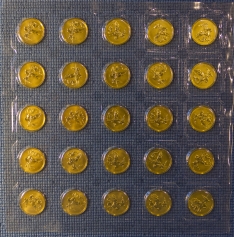 Золотая монета 50 рублей "Георгий Победоносец" СПМД 7,78 в блистерах