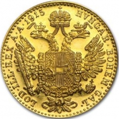 Золотая монета Дукат, Новодел, Австрия. Modern restrike Ducat.